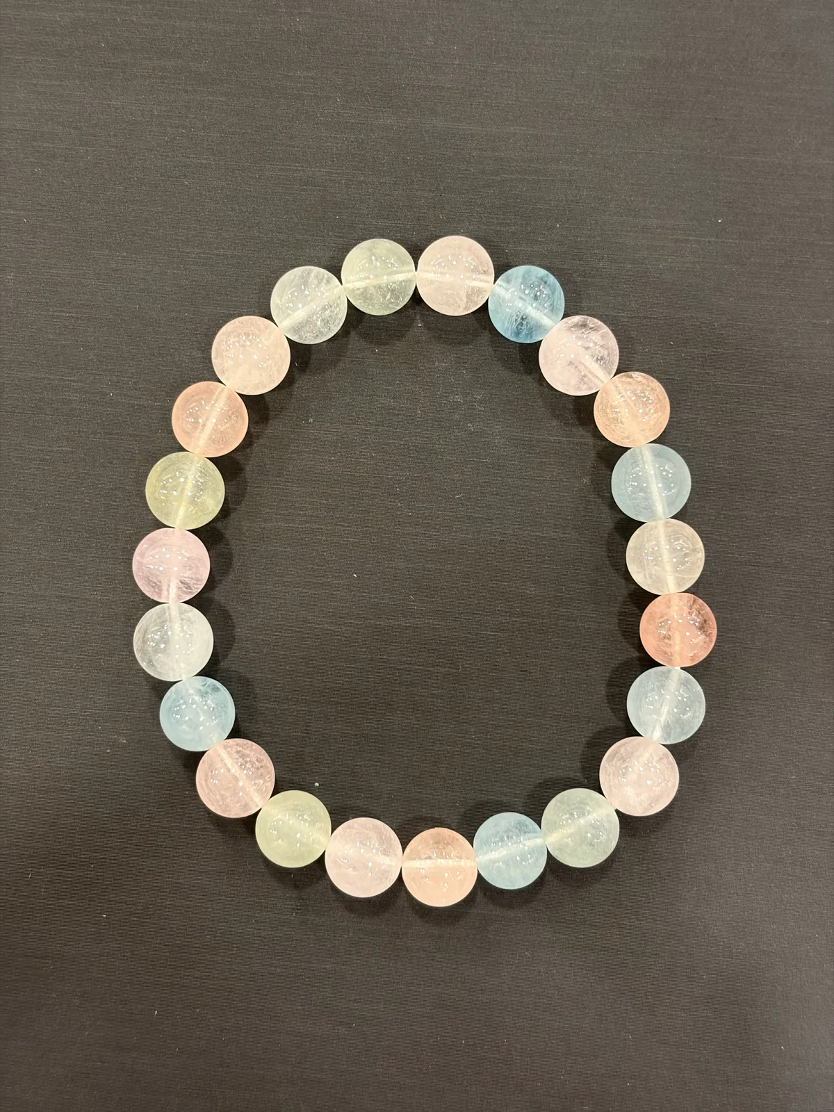 多色綠柱石・手串珠 BER-B-0-00002