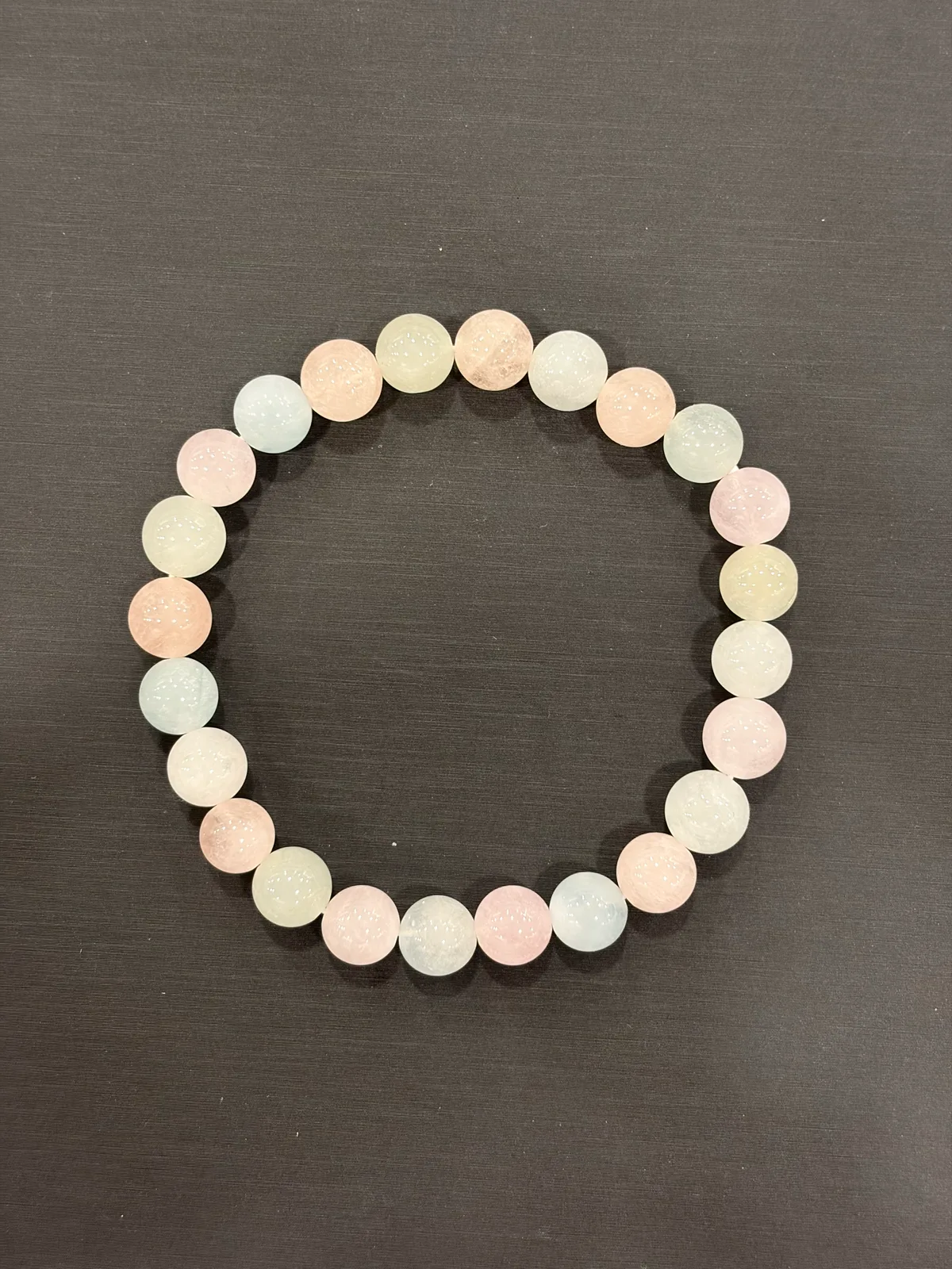 多色綠柱石・手串珠 BER-B-0-00004