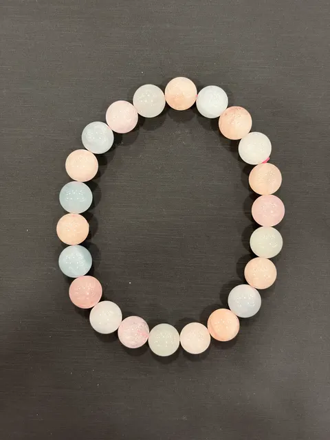 多色綠柱石・手串珠 BER-B-0-00005