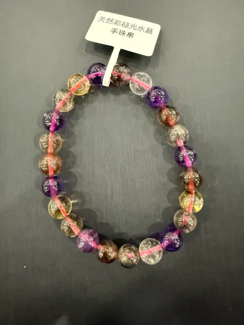 紫色紫水晶・手珠串 QAM-B-0-00011