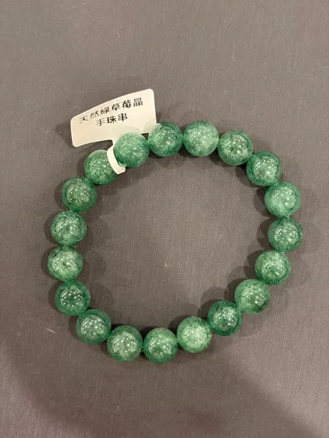 綠色水晶・手珠串 QCR-B-0-00035